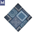 Indigo Denim Men Men Palola de pescoço Shawl Bandana Sconha